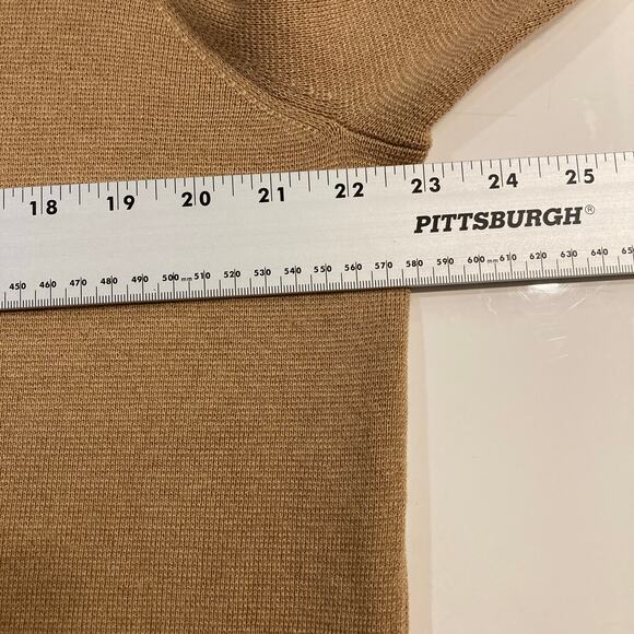 J CREW Blazer Jacket Sweater Cardigan M Merino-Wool Cotton Knit Tan Open ”Eloise - Picture 9 of 11